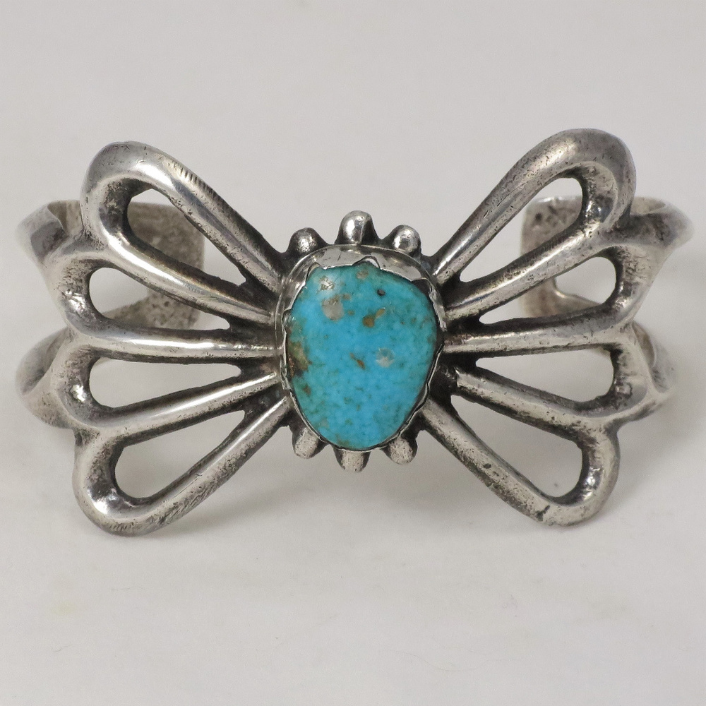 Signed 1970's Sandcast Sterling Bracelet